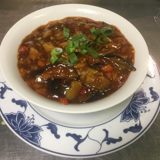 川辣茄子Aubergine  in Szechuan stijl