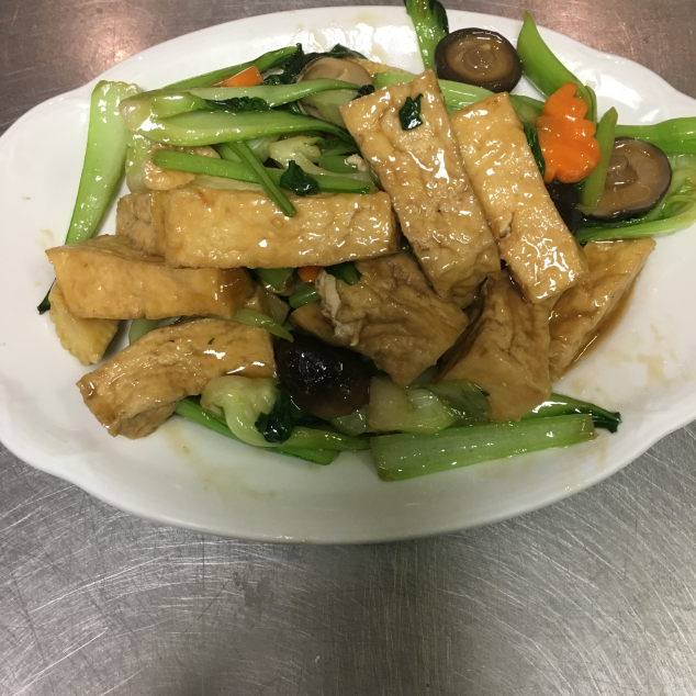 豆腐白菜Tofu met pak-choi