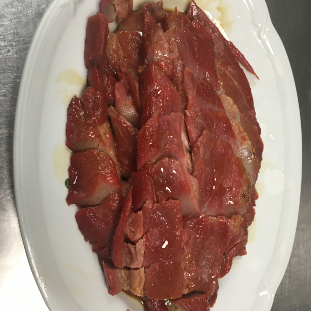 叉烧 Cha siew (Geroosterd varkensvlees) met nasi